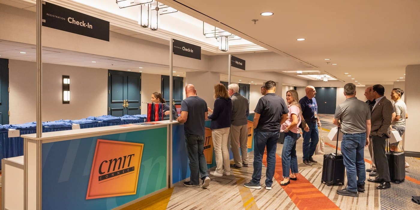 Owners arriving at the CMIT ConnectLive conference